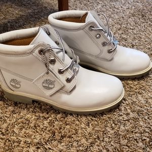 White & Grey Timberlands